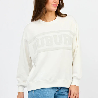 Sarah Sweatshirt - Auburn Varsity Stripe