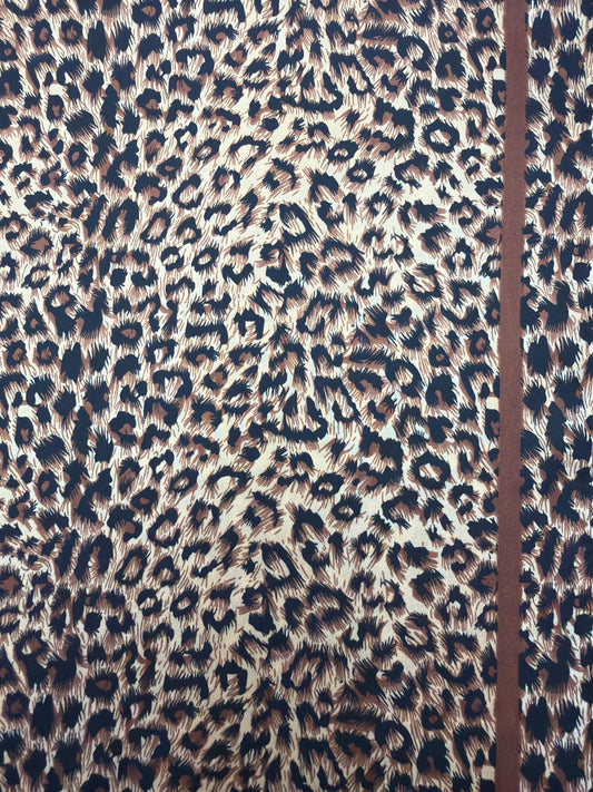 Chic Leopard Pattern Scarf - Brown