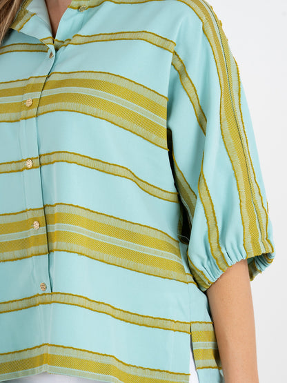 Bonny Top - Fringe Stripe