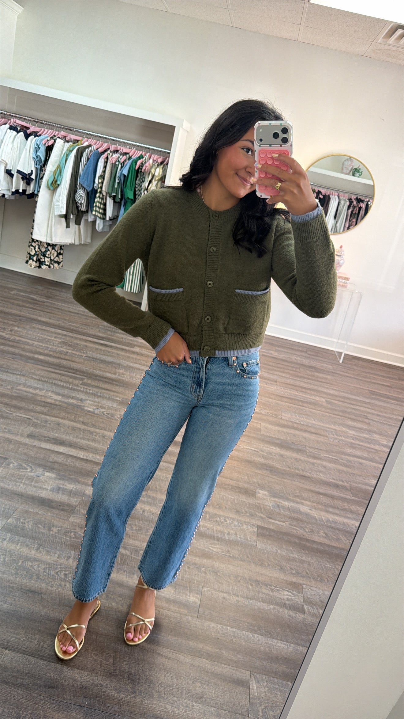 Willow Cardigan Sweater - Olive