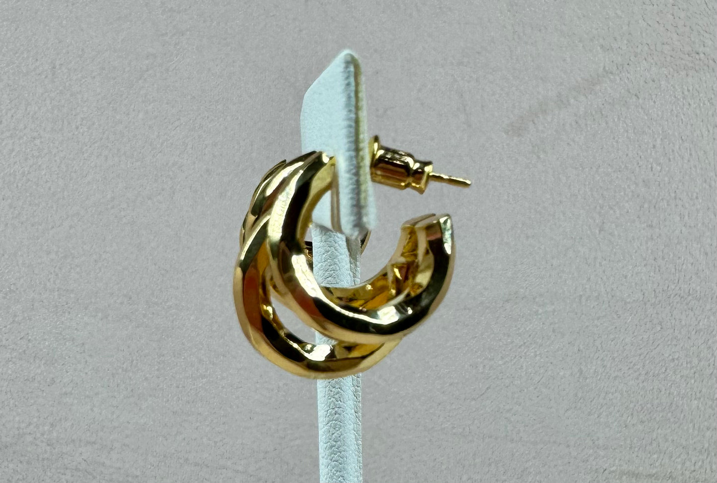 Honey Drizzle Hoop Earrings