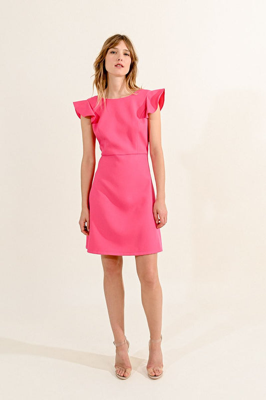 Shirley Ruffle Dress - Pink