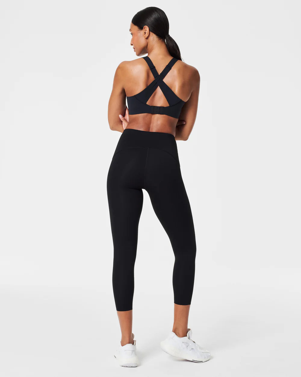 Spanx FlexFeel Medium Impact Sports Bra - Very Black