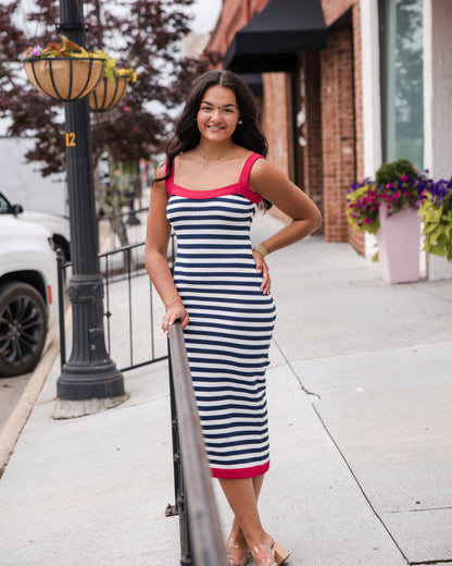 Christine Dress - Nautica Stripe