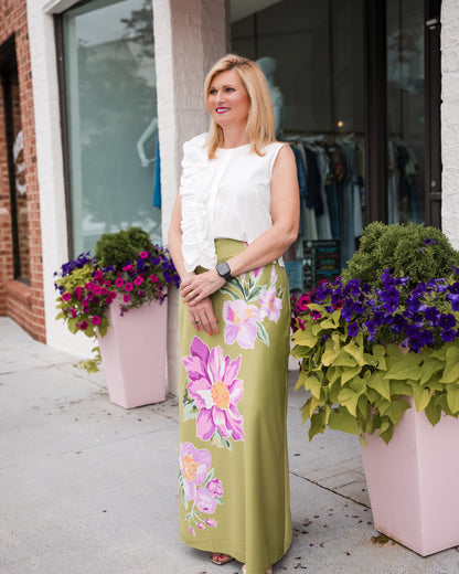 Anita Skirt - Bias Bouquet