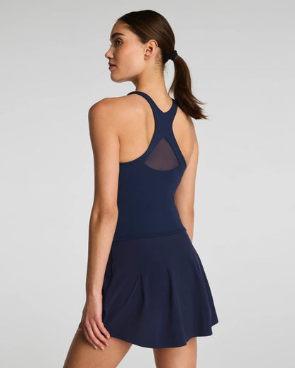Spanx BoostUp V-Neck Shelf Tank Top - Timeless Navy