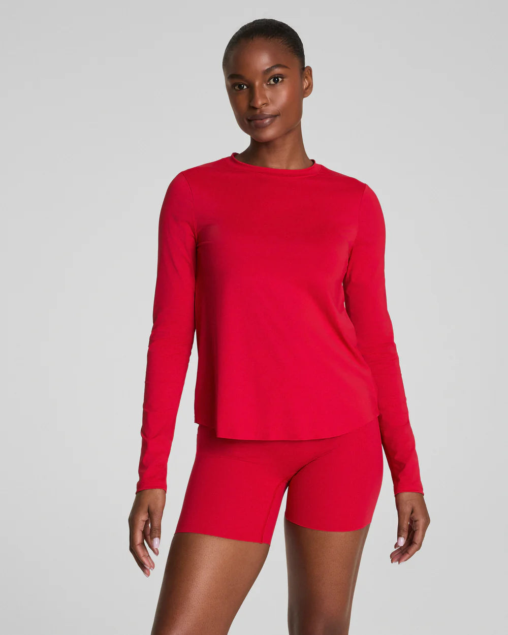 Spanx Activate Long Sleeve Top - Spanx Red