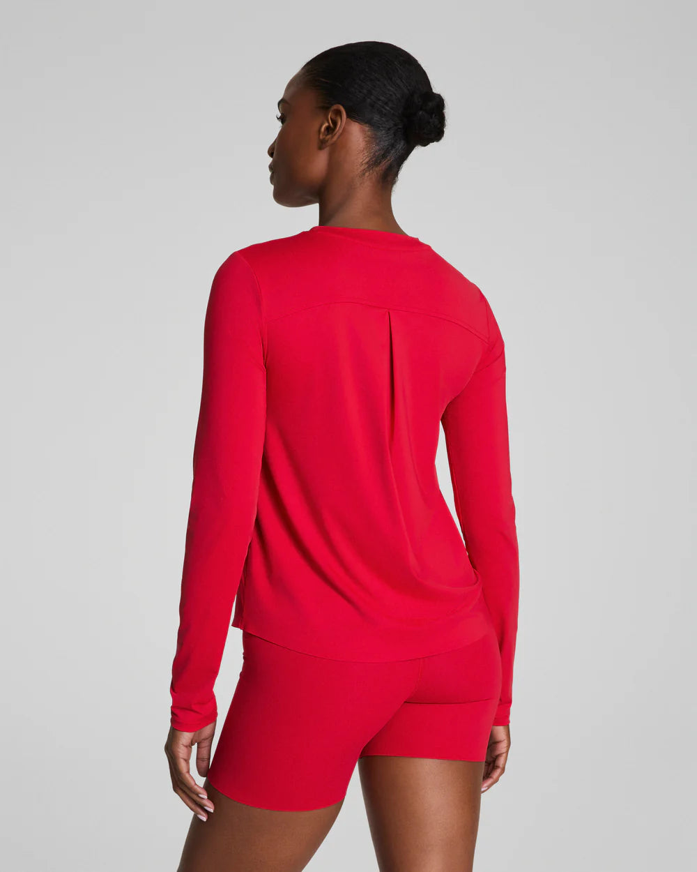 Spanx Activate Long Sleeve Top - Spanx Red