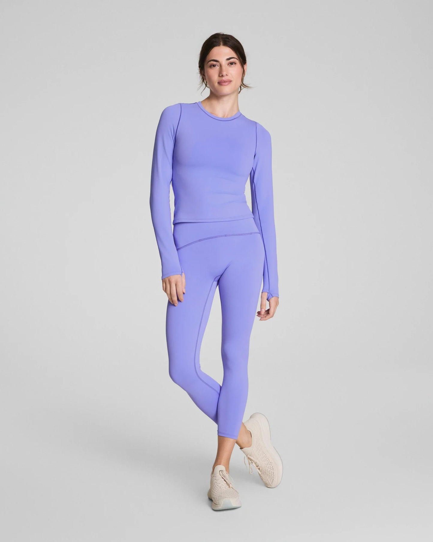 Spanx Booty Boost 7/8 Leggings with SecretSweat Tech - Light Amethyst