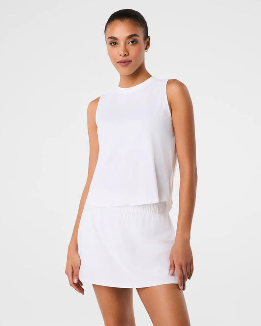 Spanx Activate High Neck Tank Top - Vivid White