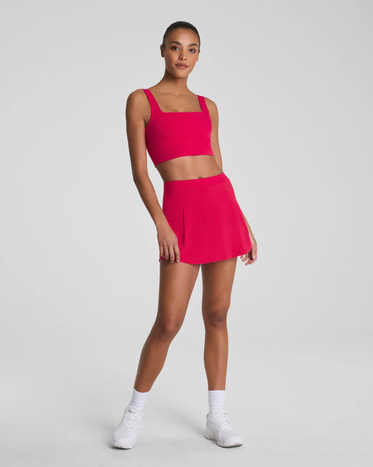 Spanx BoostUp Pleated Skort, 14" - Fuchsia