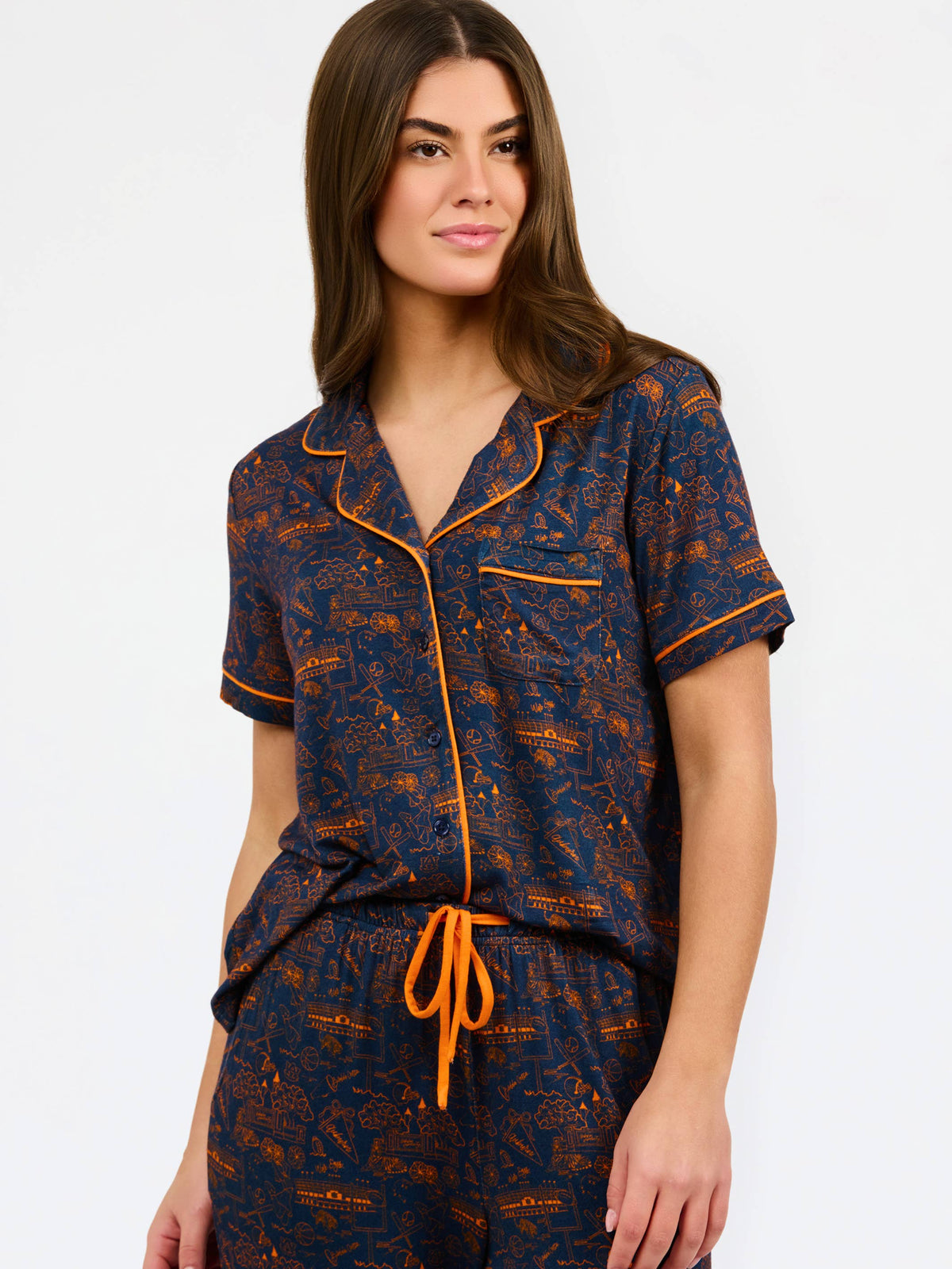 Charlotte Pajamas - Team Toile Auburn