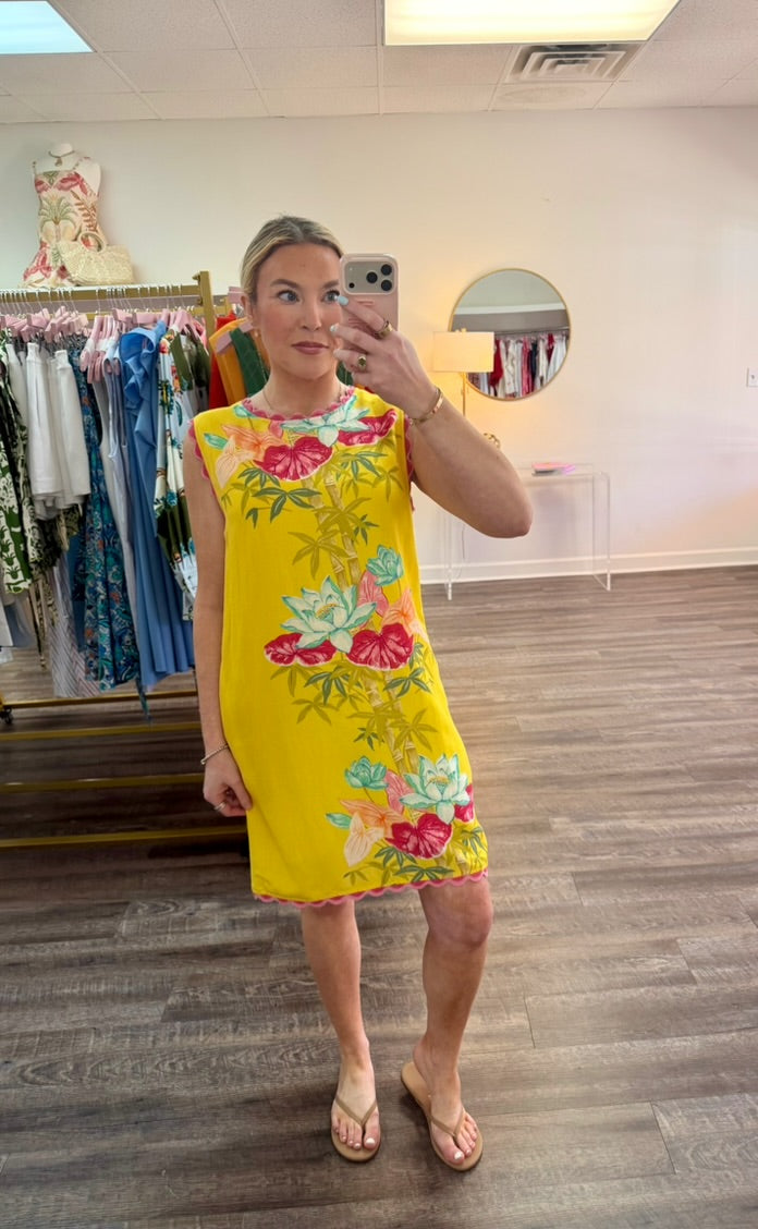 Ellie Dress - Tropical Bamboo