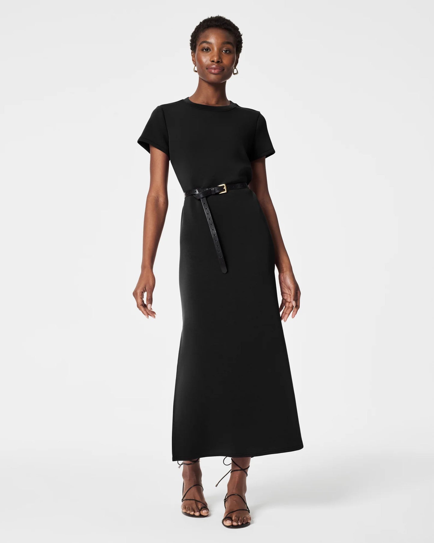 Spanx AirEssentials Maxi T-Shirt Dress - Very Black