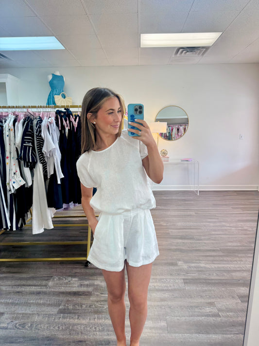 Amanecer Short - White