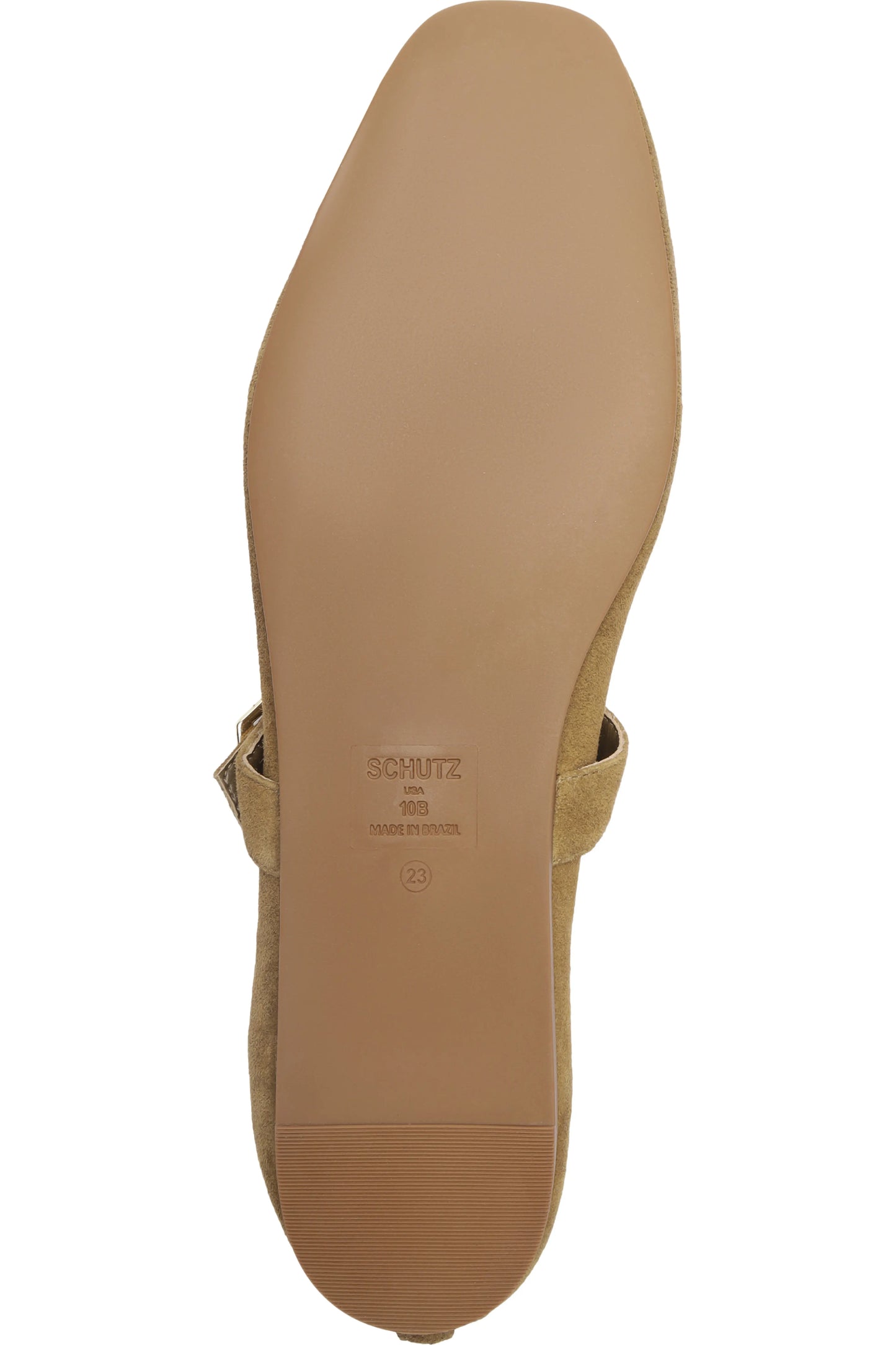 Vick Buckle Ballet Flat Shoe - Dried Olive Suede