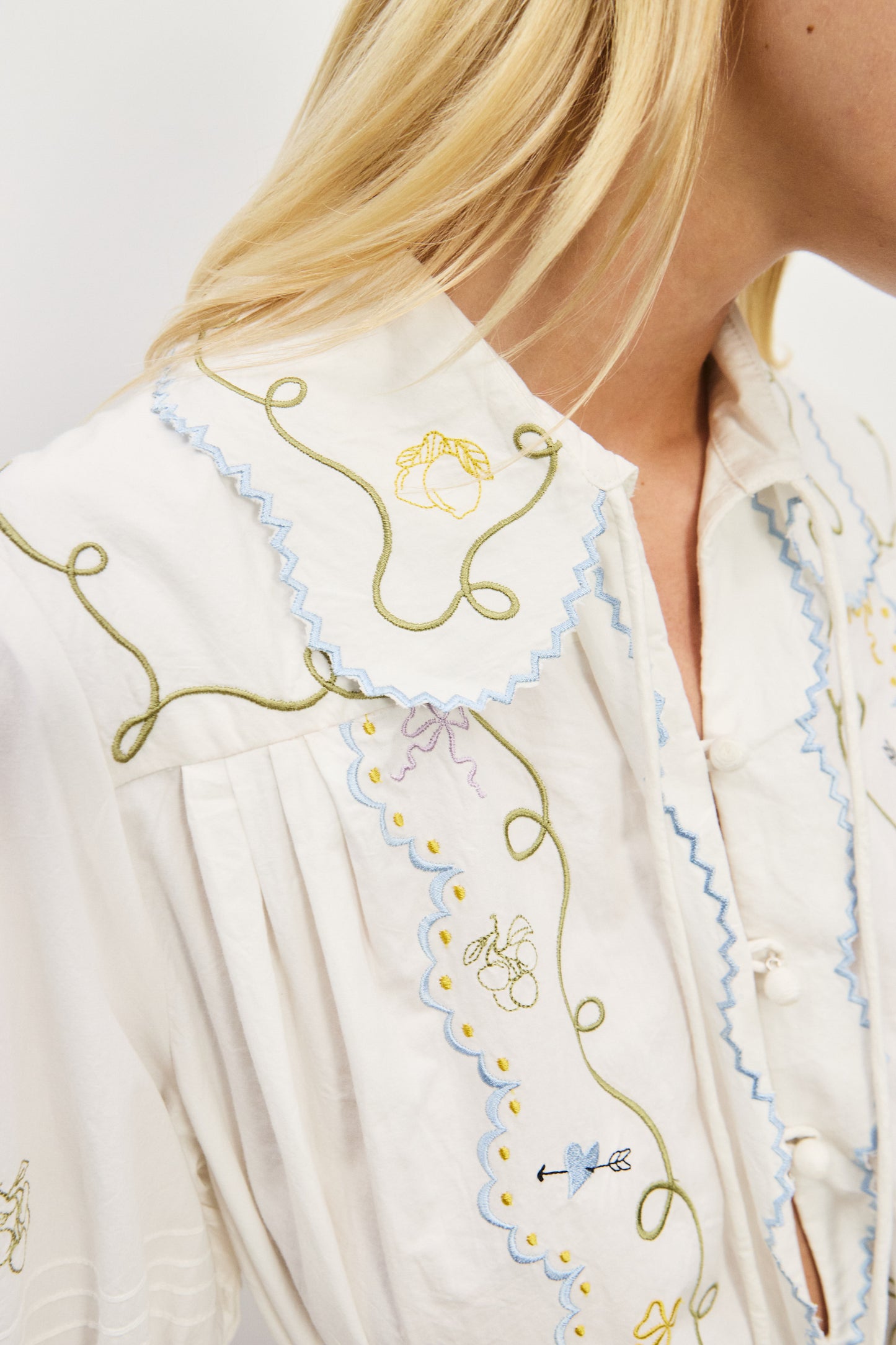 GIULIA EMBROIDERED MINI DRESS