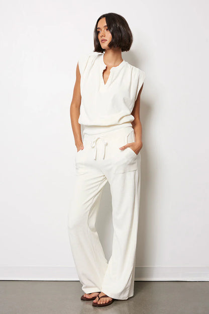 Wide Leg Pant - White