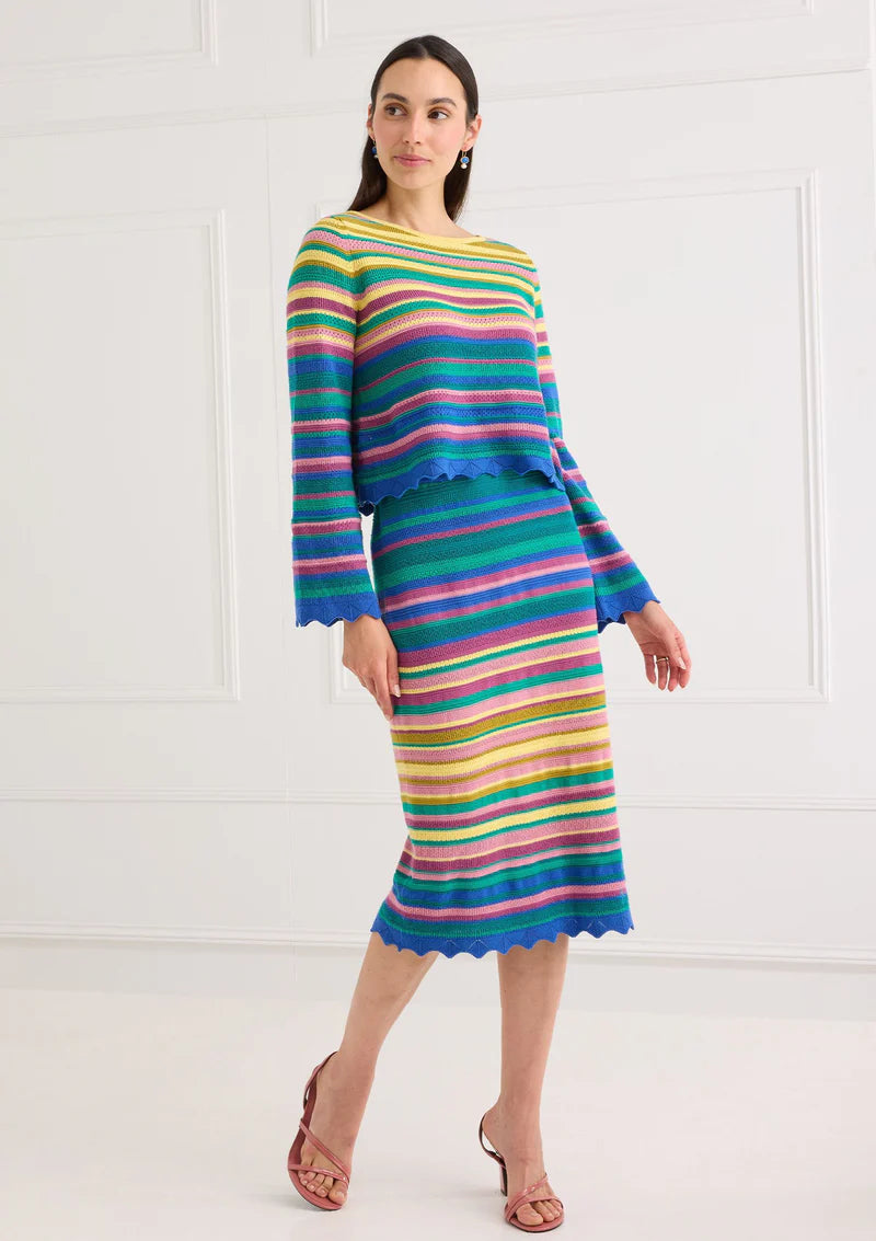 Abigail Sweater - Sunset Stripe