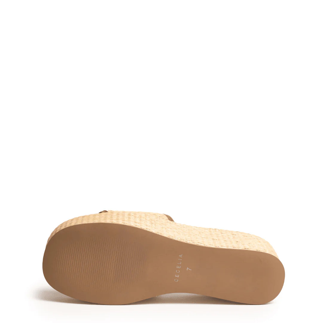 Generous Wedge Sandal - Natural