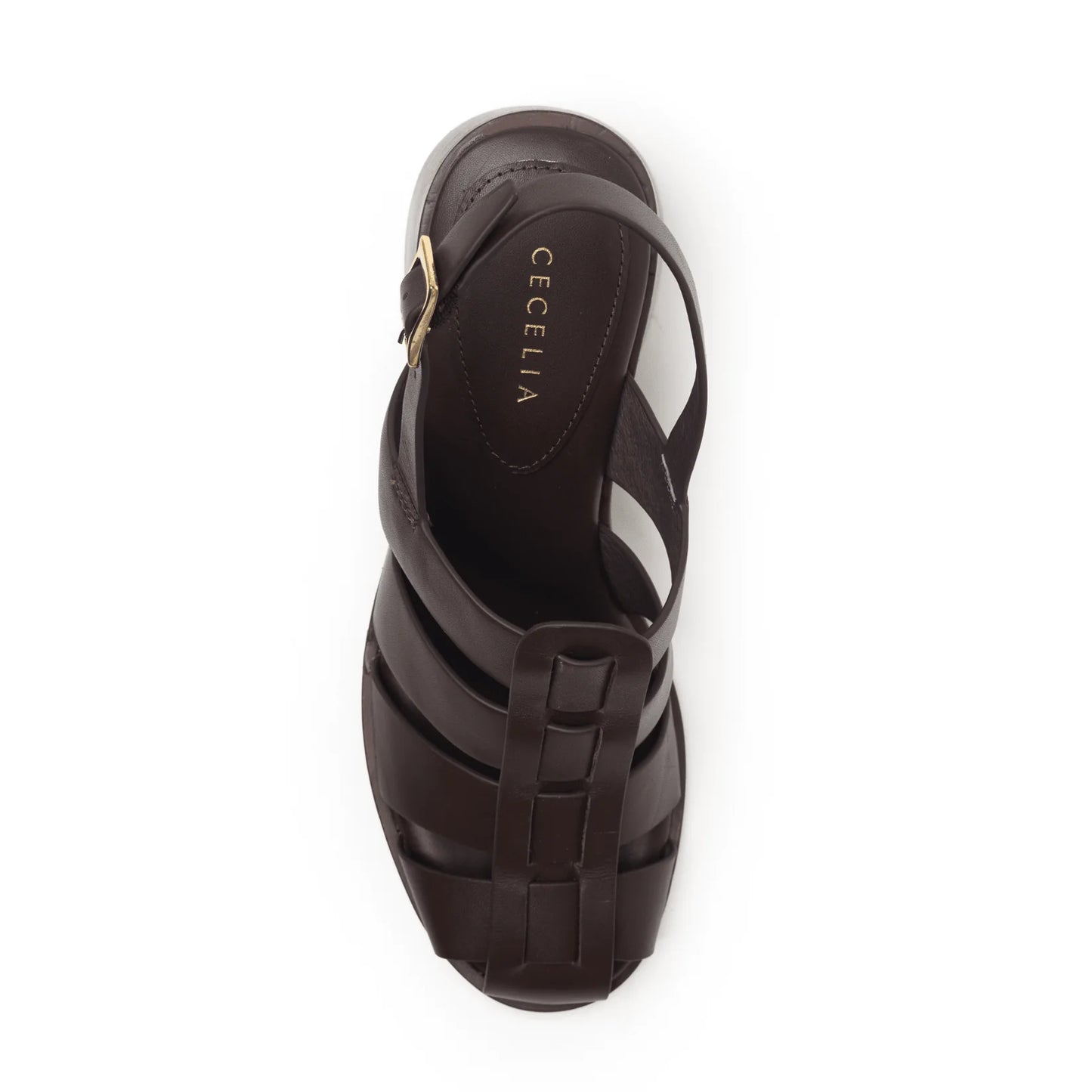 Sling Block Heel Sandal - Brown