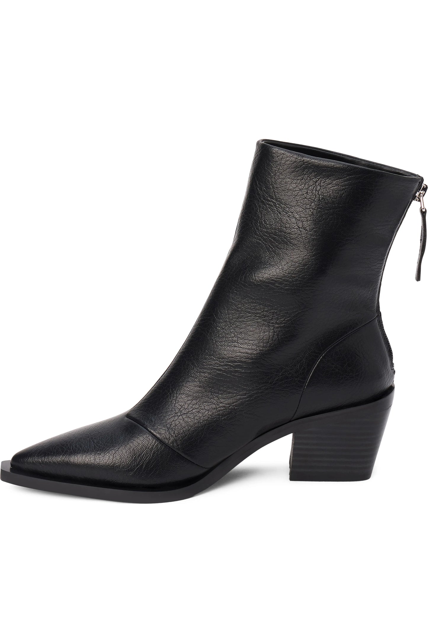 Matteo Faux Leather Boot - Black