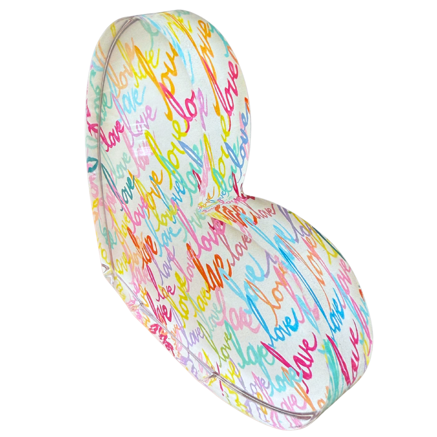 “Sideways Love Heart” Acrylic Shelfie: Large