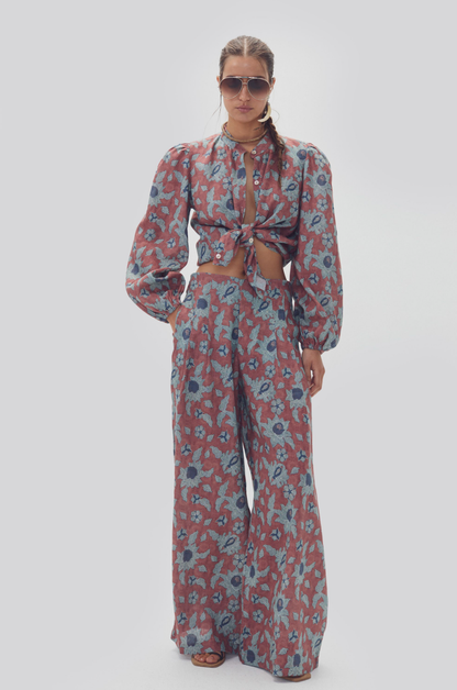 Meknes Linen Shirt - Matilde Print