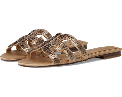 Sam Edelman Bay Glamour Slide Sandal - Molten Gold Sequin