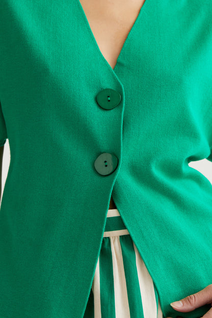 Dot Cardigan - Green