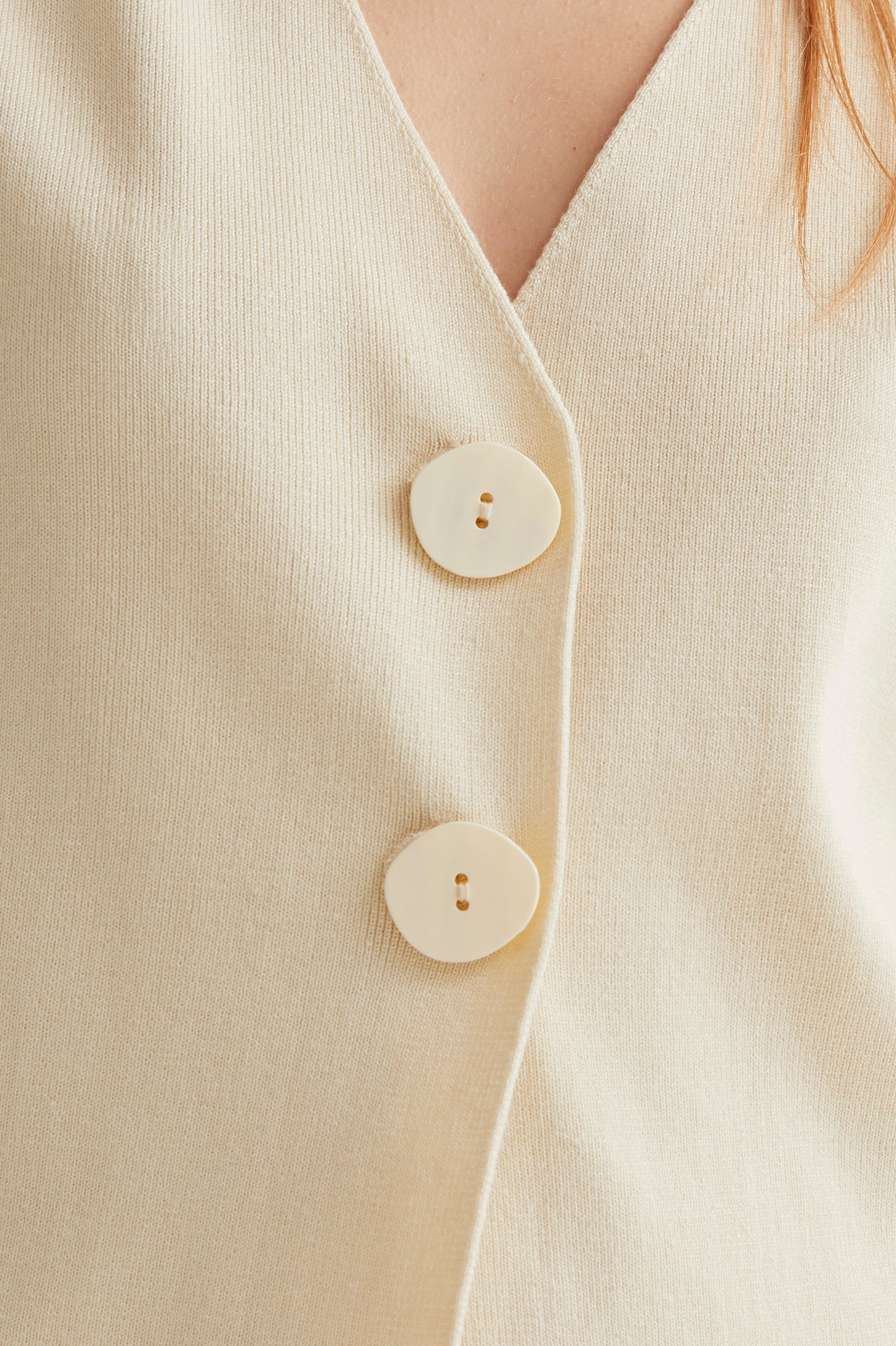 Dot Cardigan - Beige