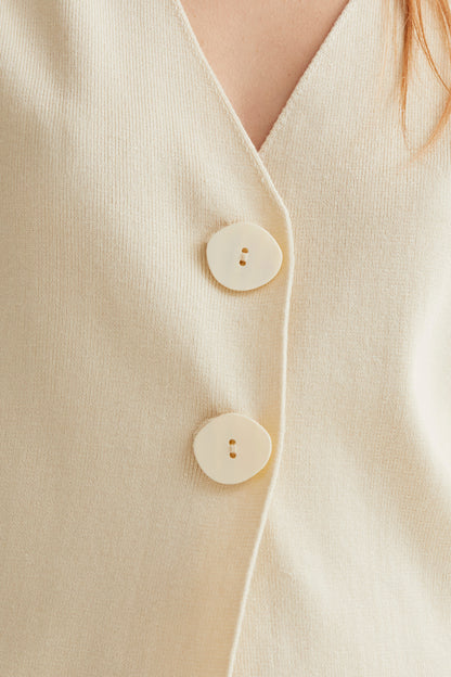 Dot Cardigan - Beige