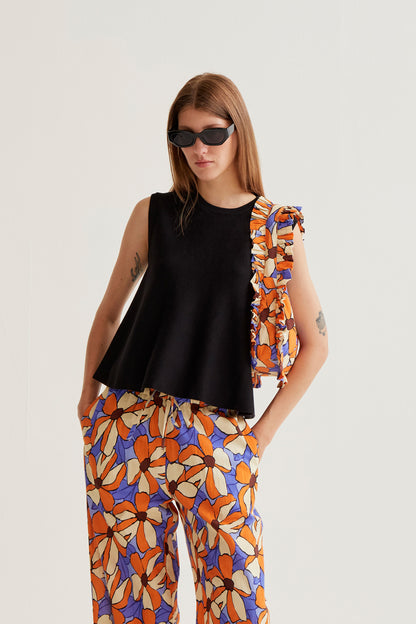 Flowy Tank Top - Black