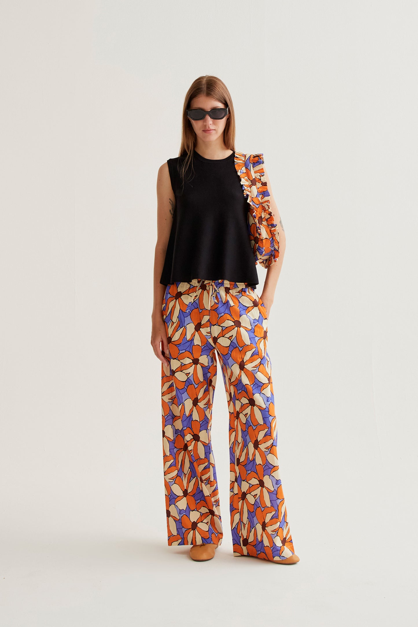 Flowy Tank Top - Black