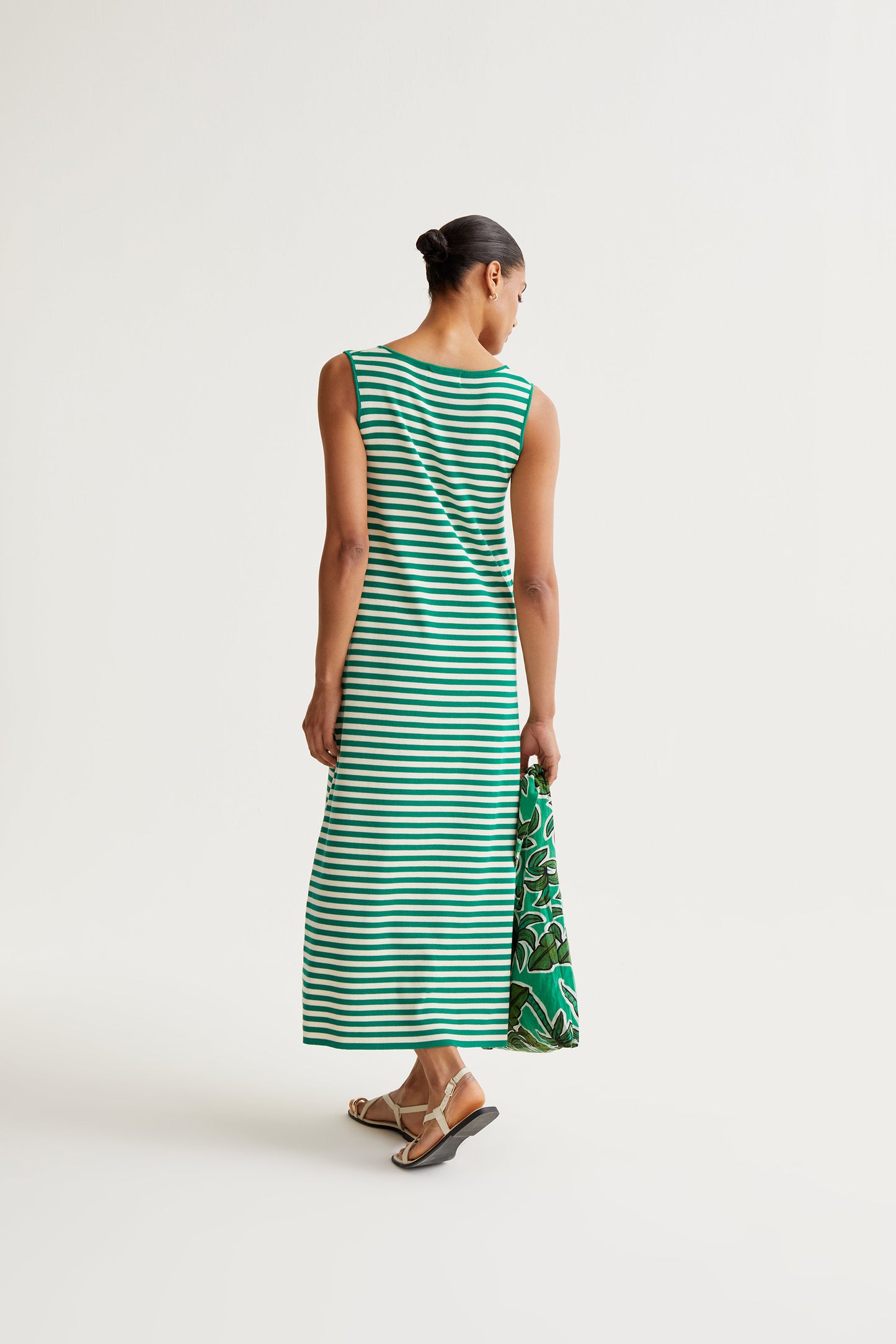 Stripe Long Dress - Green