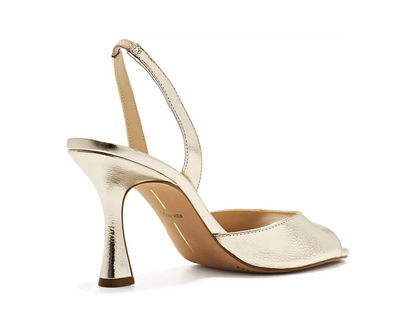 Raily Sandal - Platinum Crinkle Patent