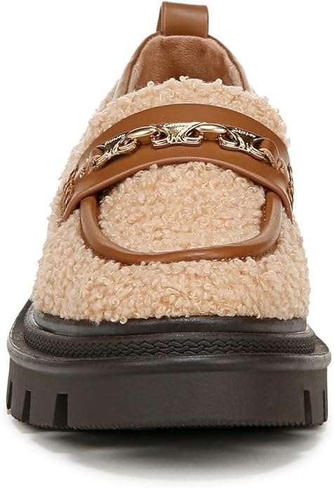 Sam Edelman Pierre Cozy Faux Shearling Loafer - Dark Blonde/Spiced Cognac