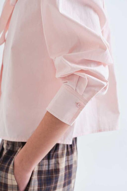 Bow Long Sleeve Top - Pink