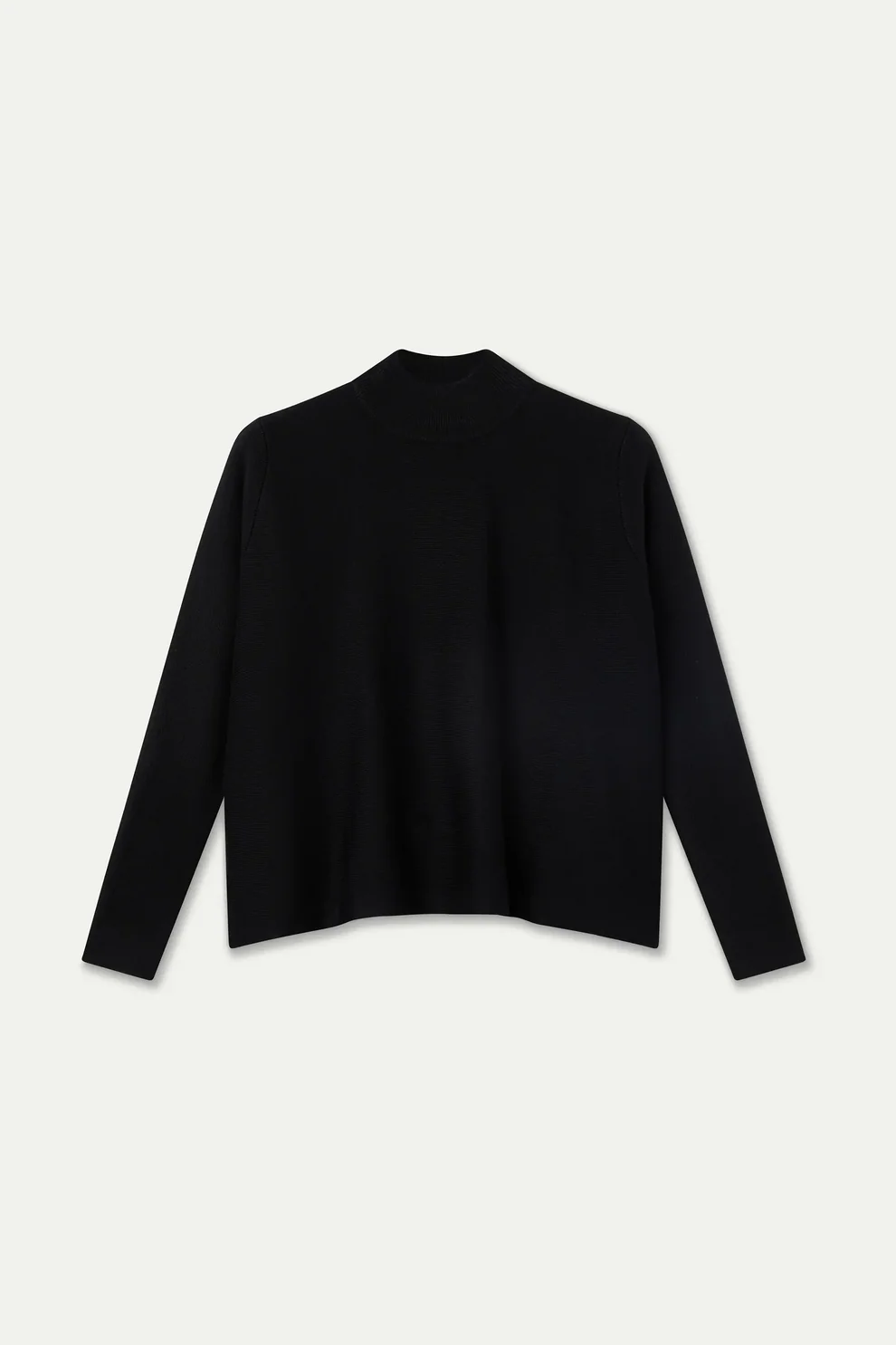 Basic Turtleneck Sweater - Black