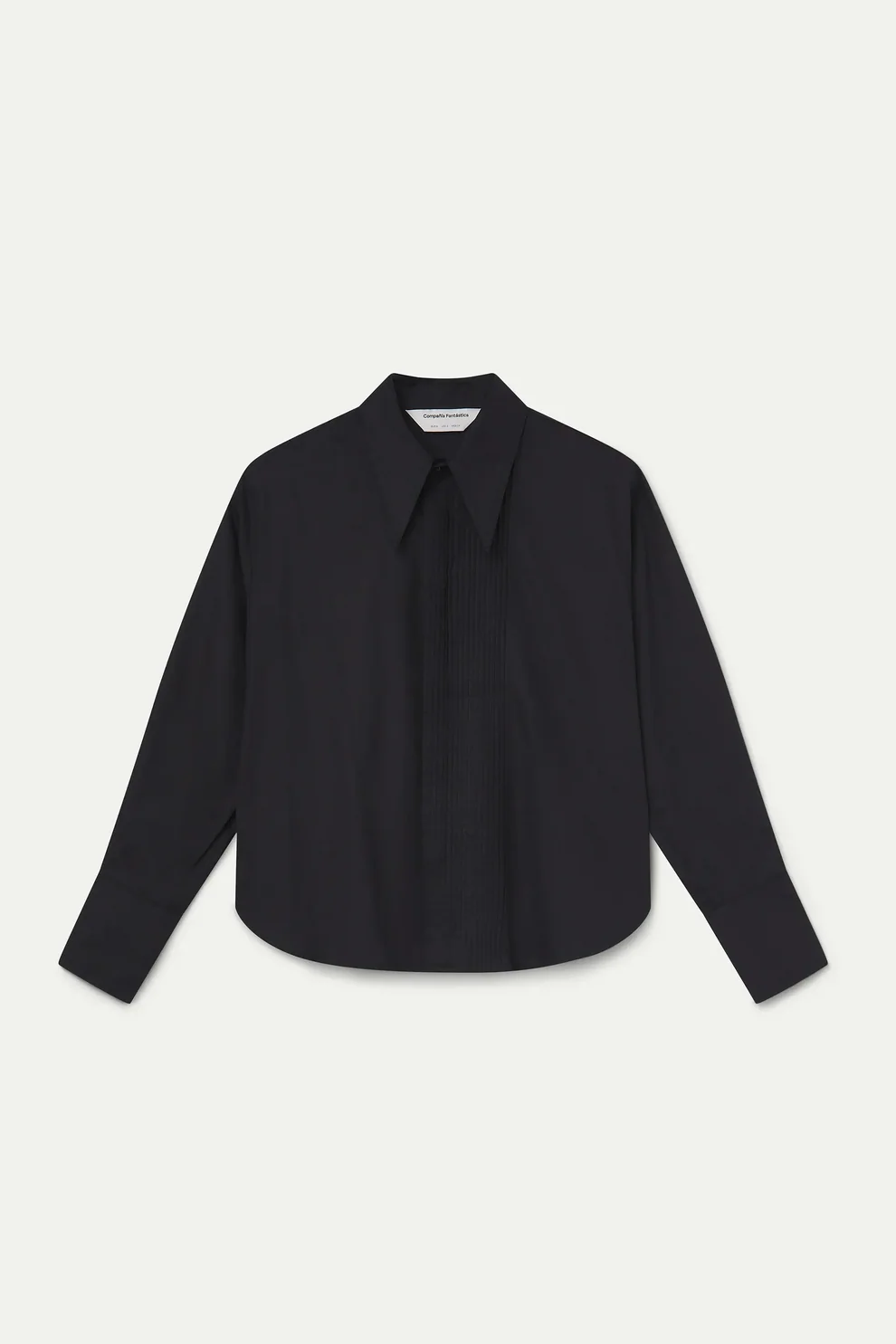 Button Up Collared Shirt - Black