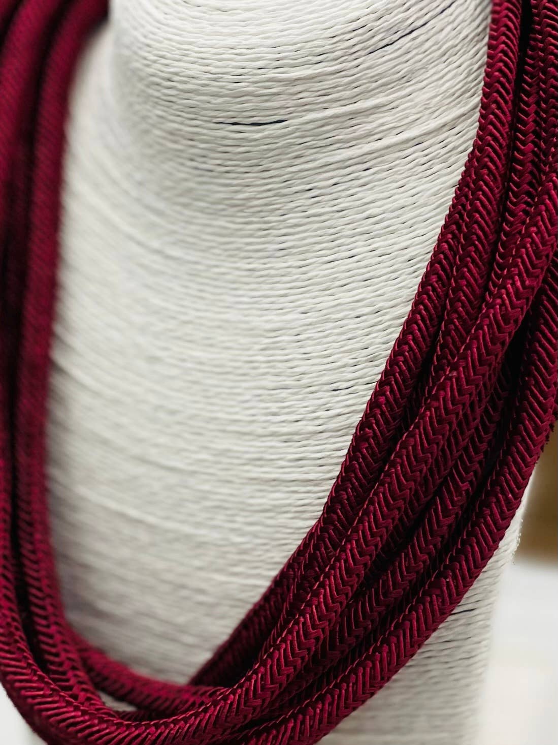 Slub 8-Strand Necklace - Bordeaux
