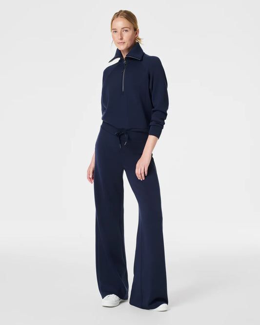 Spanx AirEssentials Half Zip Sweatshirt - Timeless Navy