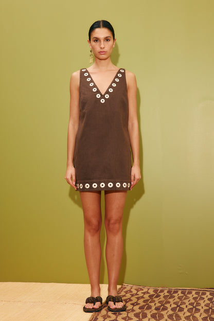 TOBE DENIM MINI DRESS