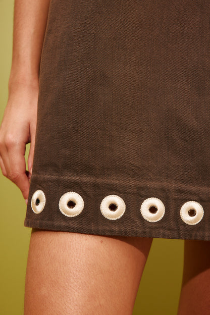 TOBE DENIM MINI DRESS