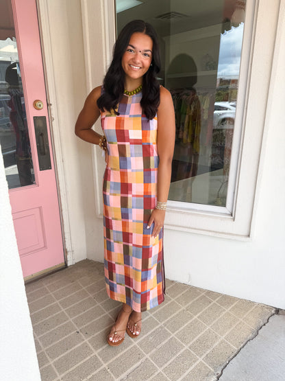 Berkley Dress - Terracotta Check