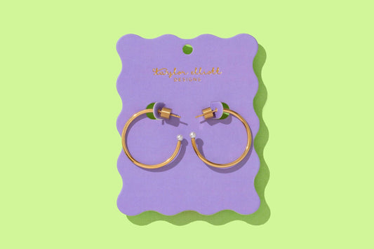 Alexis Medium Hoop Earrings - Gold