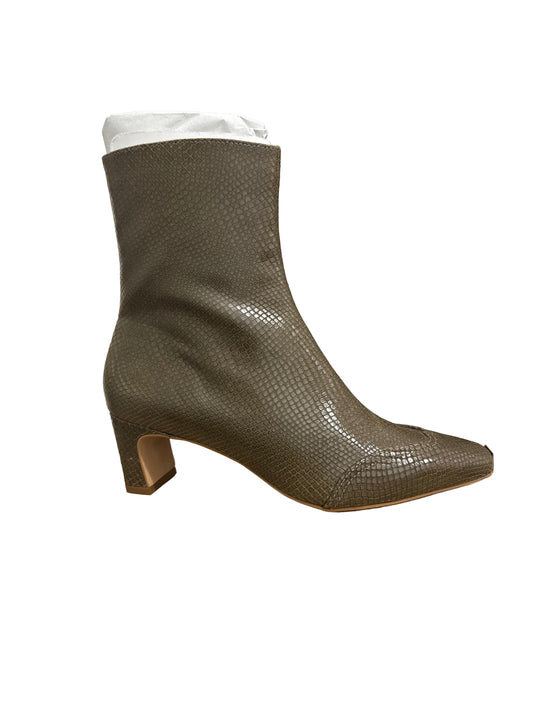 Dolce Vita Anika Boots - Dark Olive Embossed Leather