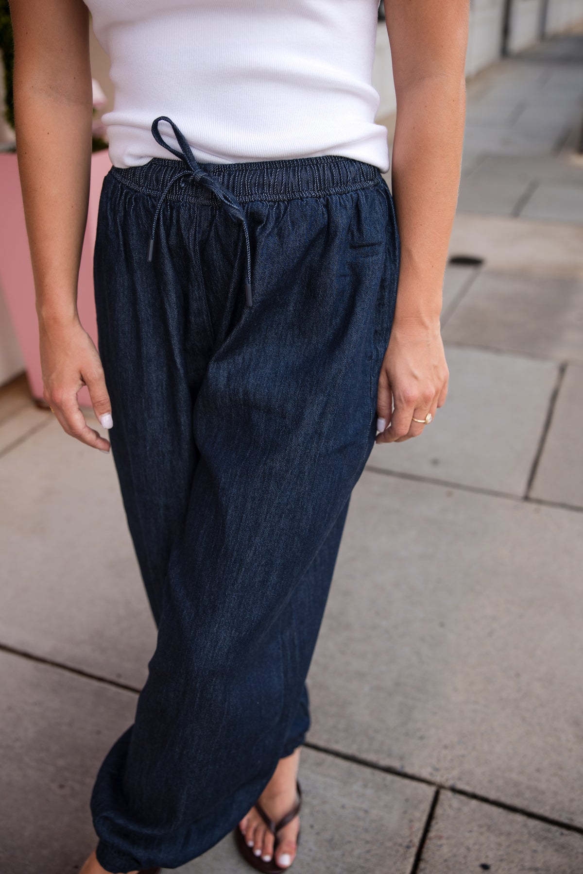 Freya Pull On Harem Pant - Celeste