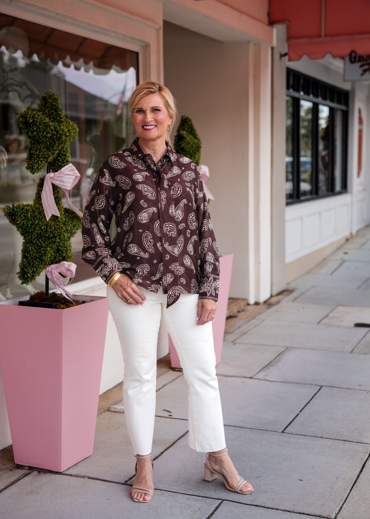 Paisley Bow Blouse