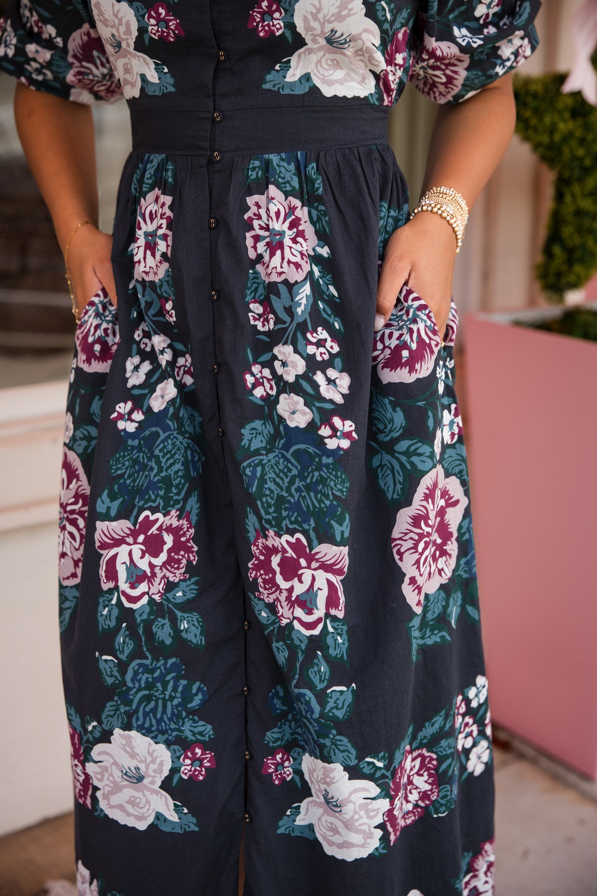 Donatella Midi Dress - Juliet Ebony
